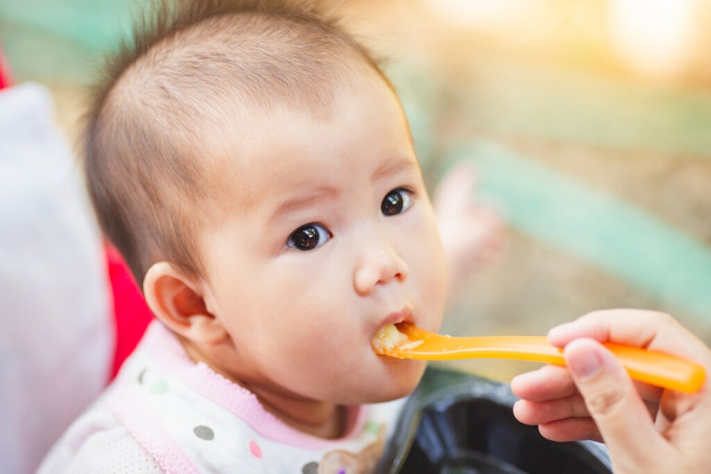 Khi tập ăn dặm cho bé, bố mẹ cần đảo bảo đầy đủ nhóm dinh dưỡng cần thiết 
